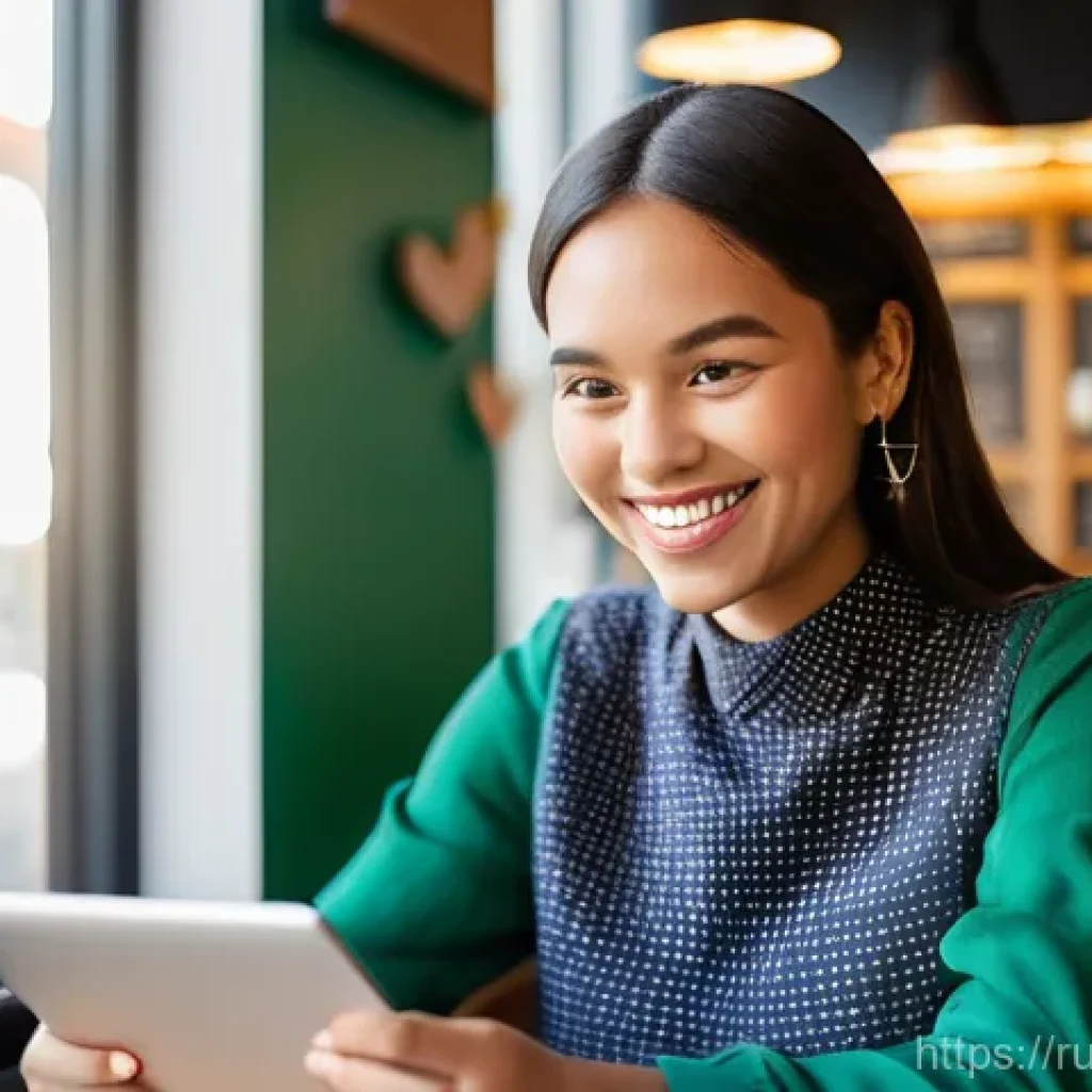 스토리텔러의 자기계발 방법 - **Prompt:** A vibrant and warm, medium shot of a young, confident female blogger (20s-30s, perhaps w...