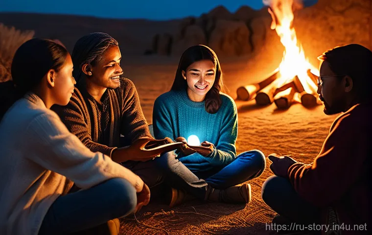 스토리텔러 관련 직업과 스토리 제작 방법과 사례 분석과 연구 - **Prompt 1: The Timeless Storyteller's Circle**
    A visually rich and warm image depicting the evo...