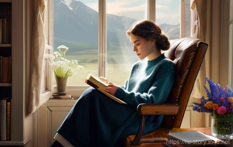 스토리텔러가 배우는 창의적 글쓰기 - **Prompt: The Wordsmith's Vision**
A young adult woman, dressed in a comfortable yet stylish lon...