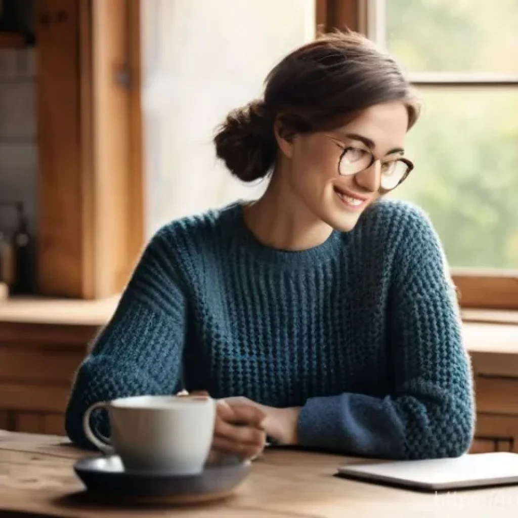 스토리텔러 실무 사례와 교훈 - **Prompt:** "A young adult blogger, male or female, dressed in comfortable, stylish casual wear like...