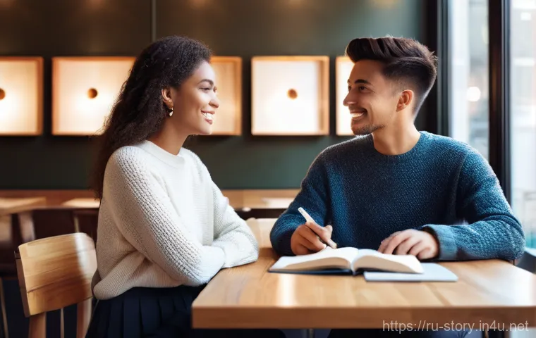 스토리텔러의 고객 니즈 분석법 - **Hidden Depths of Understanding**
    A visually striking scene depicting a young professional, dre...