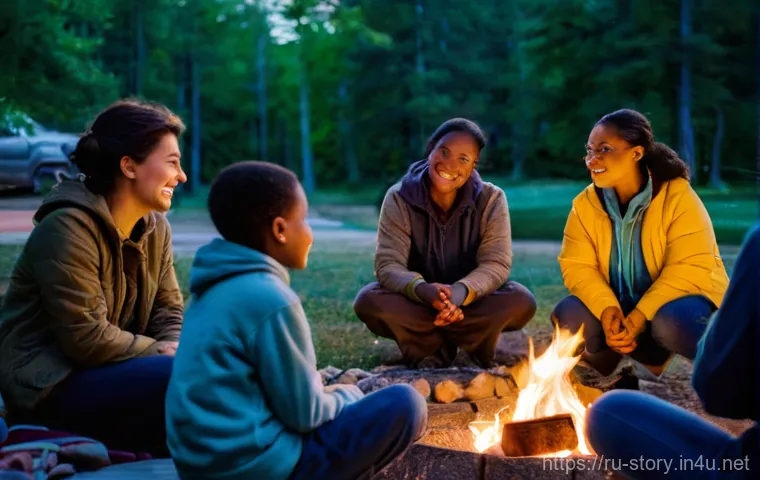 스토리텔러가 참여한 글로벌 스토리 프로젝트 - **Prompt:** A diverse group of people from various cultures and age groups (adults and teens fully c...