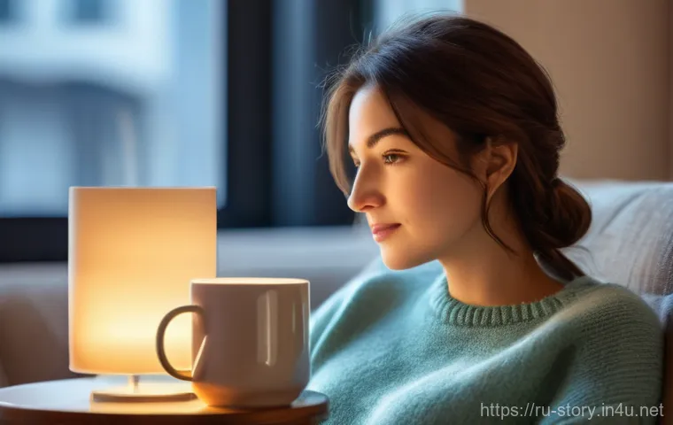 스토리텔러로서 비즈니스 스토리텔링 활용법 - **Prompt:** A visually rich, warm, and inviting scene of a young woman (mid-20s to early 30s, dresse...