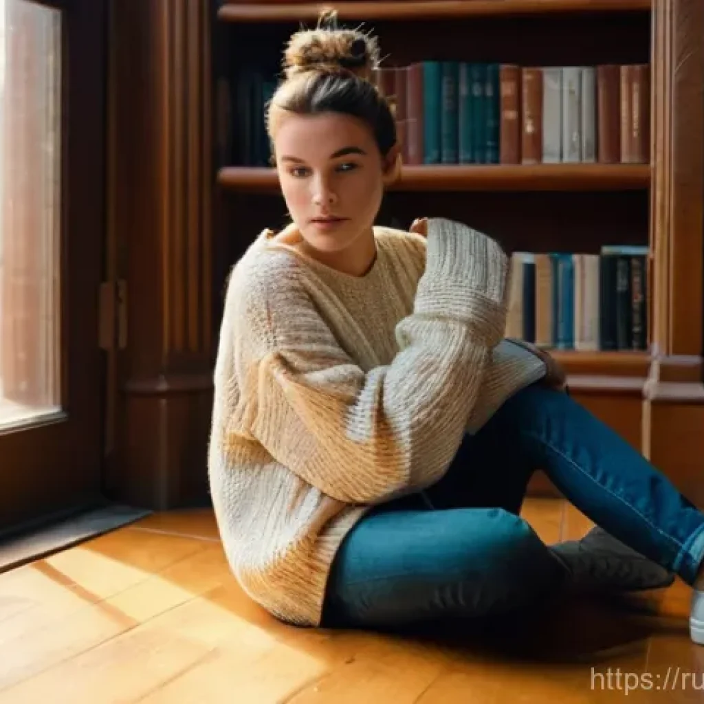 스토리텔러 실기 시험의 주요 요소 분석 - **Prompt:** A young woman, perhaps in her late twenties, with a slightly disheveled but stylish bun,...