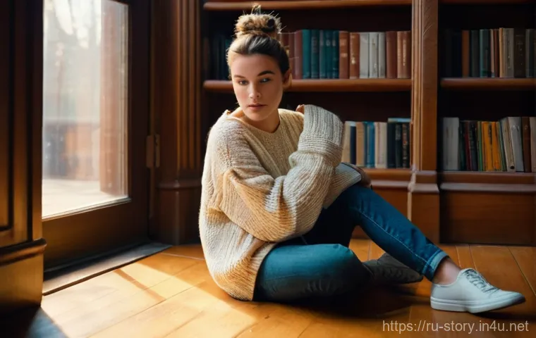 스토리텔러 실기 시험의 주요 요소 분석 - **Prompt:** A young woman, perhaps in her late twenties, with a slightly disheveled but stylish bun,...