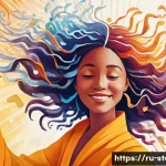 스토리텔러로서 대중 강연을 잘하는 법 - **Prompt:** A vibrant, dynamic illustration capturing a female storyteller on a stage, her face radi...