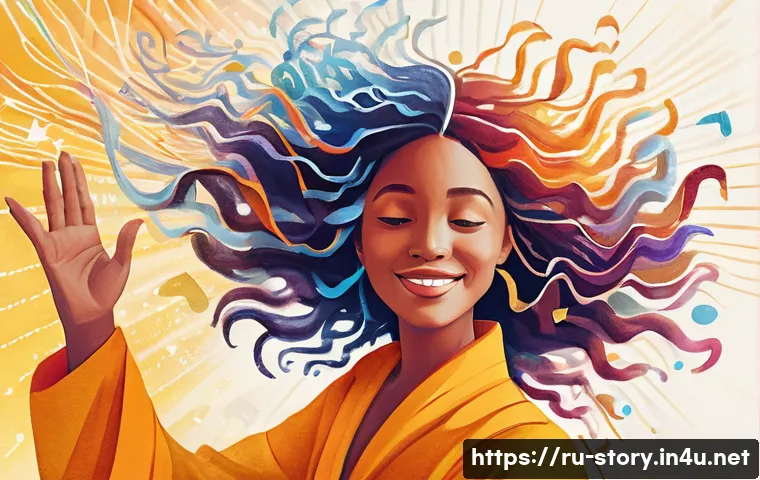 스토리텔러로서 대중 강연을 잘하는 법 - **Prompt:** A vibrant, dynamic illustration capturing a female storyteller on a stage, her face radi...