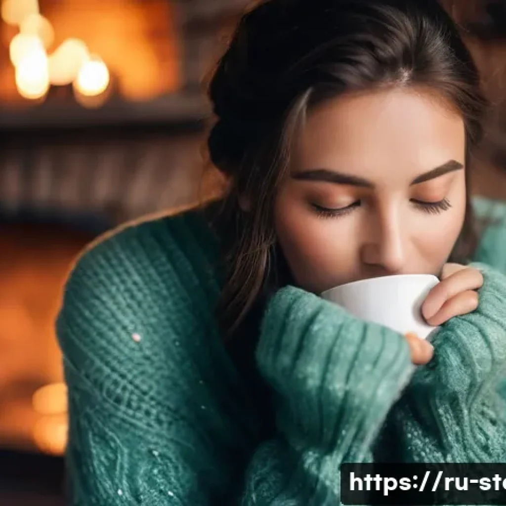 스토리텔러가 되기 위한 자기개발 팁 - A warm and inviting scene of a person (gender-neutral, 30s-40s) with a genuine, compassionate expres...